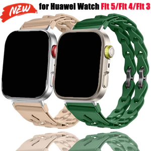 Dây đeo vòng silicon cho dây đeo đồng hồ liên kết Huawei Watch Fit 5 Pro / Fit 4 Pro cho phụ kiện vòng tay Huawei Fit 5 / Fit 4 / Fit 3