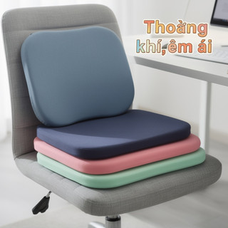 Memory Foam Seat Cushion Hỗ trợ thắt lưng Ghế văn phòng dày thoáng khí Sàn nhà thoải mái