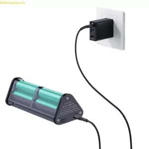 Fol 6x18650 Vỏ Điện Trong Suất, Tháo Rời Dễ Dàng, Sạc Nhanh QC3.0