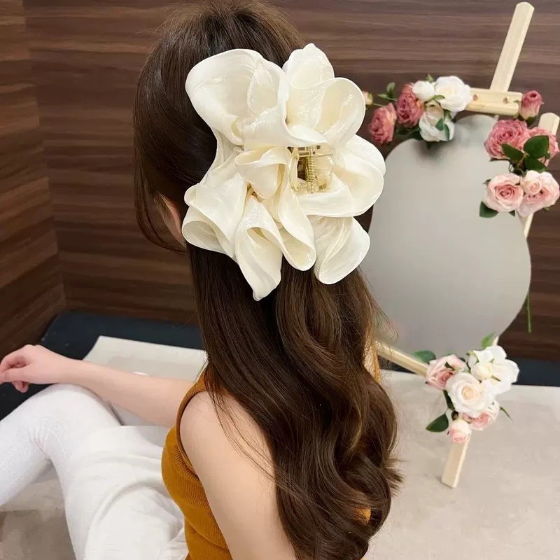 Mới - Kẹp Tóc Cao Cấp Với Thiết Kế Đám Mây, Phù Hợp Mọi Dịp