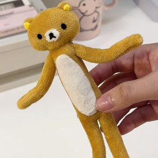 YT4 Rilakkuma Plushie Hoạt Hình Dễ Thương Trừu Tượng Gấu Sang Trọng Túi Charm