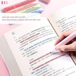 Bút highlight dạ quang pastel cute đánh dấu nhớ dòng marker học sinh văn phòng nhiều màu đẹp