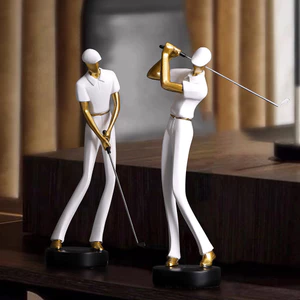 Bắc Âu Golf Hình Trang Trí Ánh Sáng Sang Trọng Cao Cấp Bàn Văn Phòng Bề Mặt Bảng Nghiên Cứu Phòng Khách Tủ Tivi Trang Trí Nhà Cửa