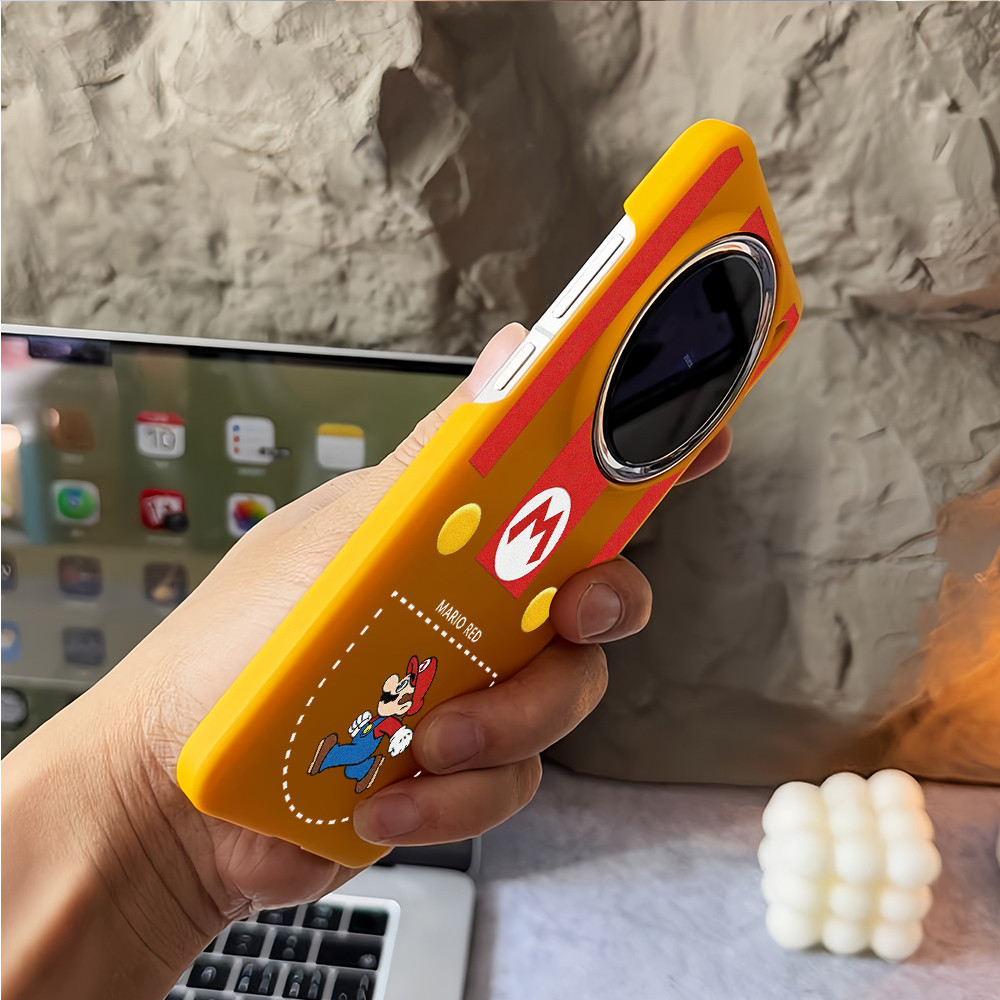 Ốp điện thoại bọc nửa mờ “Super Mario ” cho Vivo X300 Pro X200 ProX100S X100 X90 Pro + X200 Ultra / Vỏ Vivo chống sốc
