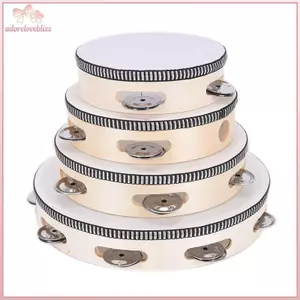 THÊM Nhạc cụ Trống Tambourine Trẻ em Giáo dục âm nhạc Tambourine BSS