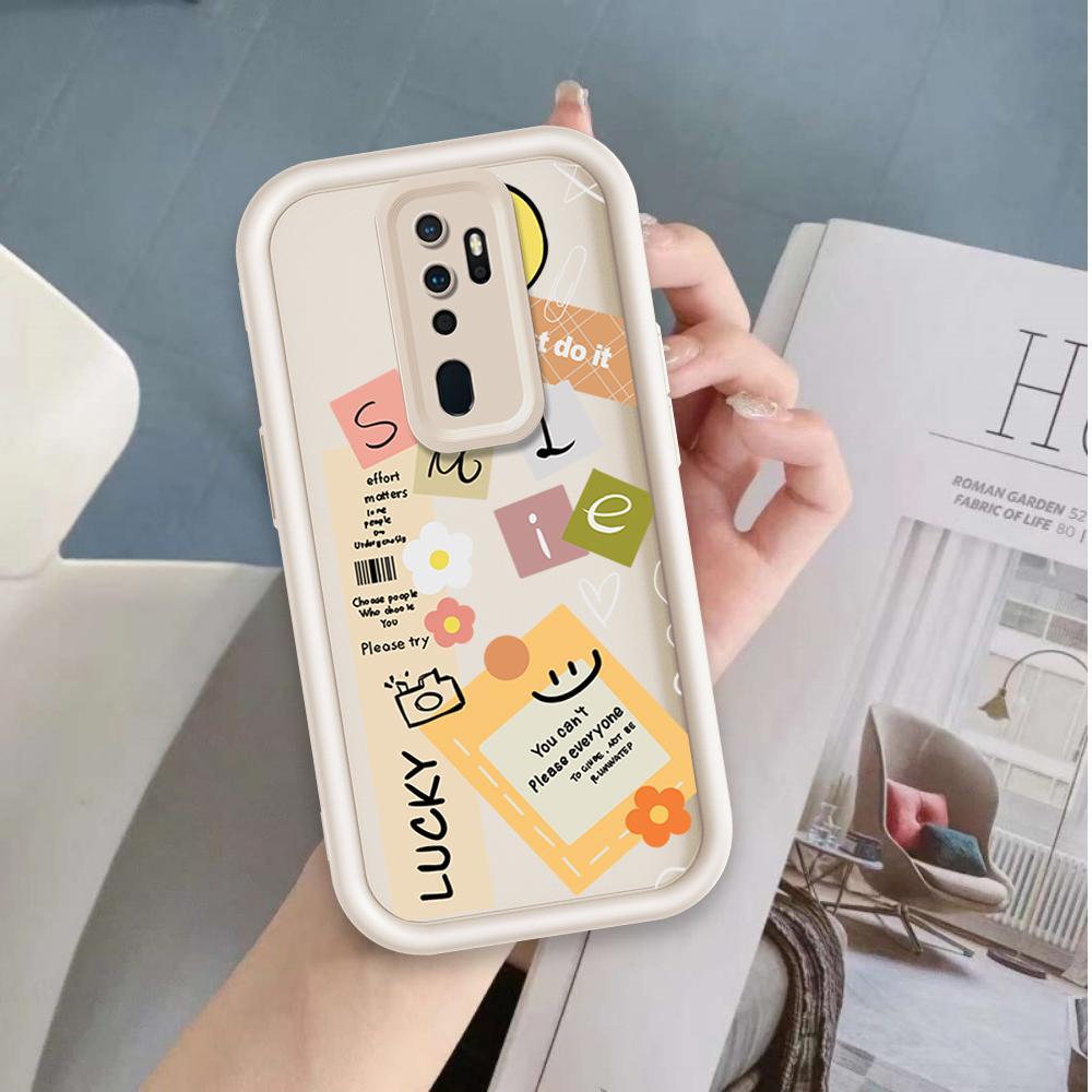 Ốp Lưng Cho OPPO A9 2020 A5 2020 A11 Phim Hoạt Hình Silicon Mềm Ốp lưng TPU Nhãn Nụ Cười Hoa Mắt Thiên Thần Ốp Lưng Chống Sốc