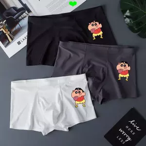 Crayon Shin-Chan Quần Lót Nam Ice Silk Liền Mạch Quần Lót Nam Một Mảnh Thoáng Khí Nam Boxer Quần Đùi Boutique Quần Lót Thể Thao
