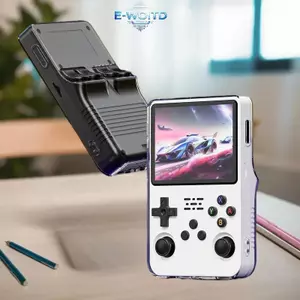 E-WOITD 1 Cái Trong Suốt Cầm Tay Chơi Game Vỏ Bảo Vệ Tích Hợp TPU Mềm Cho R36s Vỏ Bảo Vệ E-WOITD