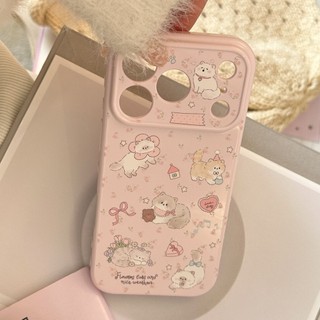 [Sheren] Ốp Điện Thoại Mèo Lười Mềm Dễ Thương Thích Hợp Cho i17 16 15 14 13 12 11 pro max Vỏ Bảo Vệ Chống Sốc