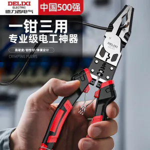 Kìm dây thép Delixi Kìm chéo Kìm kim-Nose Kìm tiết kiệm lao động Lò xo Cắt đa chức năng C