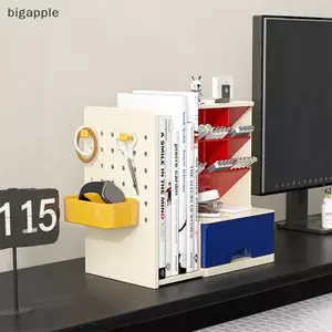 Bigapple Hộp đựng bút dung lượng lớn Hộp lưu trữ để bàn có thể thu vào Hộp lưu trữ bút có giá trị cao Thùng ánh sáng sang trọng Cảm giác cao cấp RDG