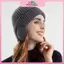 MYPANDA Mũ dệt kim mùa đông ngoài trời dành cho nam nữ Mũ tai ấm áp sang trọng Earmuff Mũ trượt tuyết thông thường mềm mại sành điệu Mũ bảo vệ tai đi xe đạp.