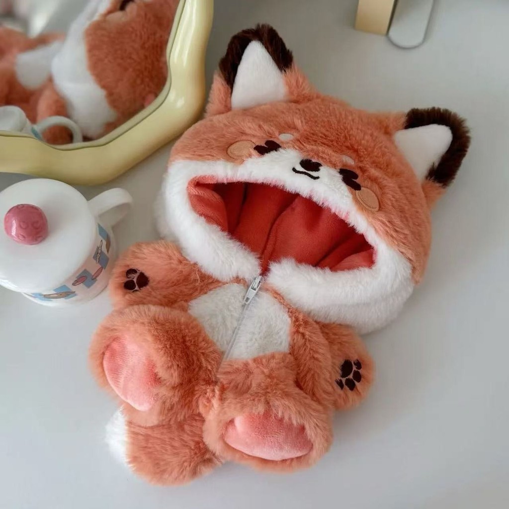 Quần áo trẻ em thỏ cáo nhỏ 20cm Bộ áo liền quần động vật nhỏ 20cm Cotton Quần áo trẻ em Không có thuộc tính