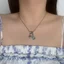 Retro Tarot Fine Flash Nhỏ Giọt Glaze Ngôi Sao Mặt Dây Chuyền Xương Đòn Dây Chuyền Vòng Tay y2k Ngọt Ngào Cô Gái Thoáng Mát Phong Cách Mới Phụ Kiện Phong Cách Nóng