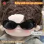 MJnmc 1 Mini Sang Trọng Động Vật DIY Phụ Kiện Kính Mắt Mèo Thời Trang Cho Búp Bê Cotton 10cm Búp Bê Dễ Thương Kính Mắt Mới