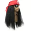 Cướp Biển Tóc Giả Nam Nữ Trang Phục Đen Xoăn Tóc cosplay Captain Caribbean Jack Mũ Cướp Biển 260504