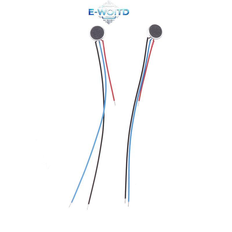 E-WOITD 5 Cái 6x2.5mm 6025 MIC Capsule Electret Condenser Micro Có Dây Chiều Dài 7CM Cảm Biến Luồng Khí Máy Phun E-WOITD