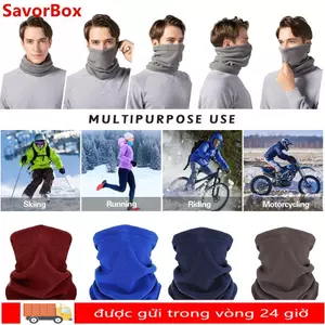 Ấm cổ SAVORBOX, Khăn quàng cổ giữ ấm chống gió, Khăn quàng cổ thể thao dày dặn sang trọng