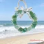 Vòng hoa thủy tinh biển Acrylic treo vòng hoa cửa trước bãi biển ven biển cho trang trại treo tường Trang trí ngoài trời trong nhà