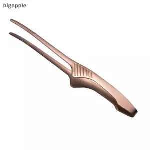 Kẹp thức ăn BBQ bằng thép không gỉ bigapple - Kẹp bít tết chống trượt để nướng - Dụng cụ nấu ăn RDG