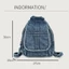 Ba lô denim WANYEDI, Túi du lịch sức chứa lớn đa chức năng, Ba lô vải denim sử dụng kép thời trang Sử dụng thông thường