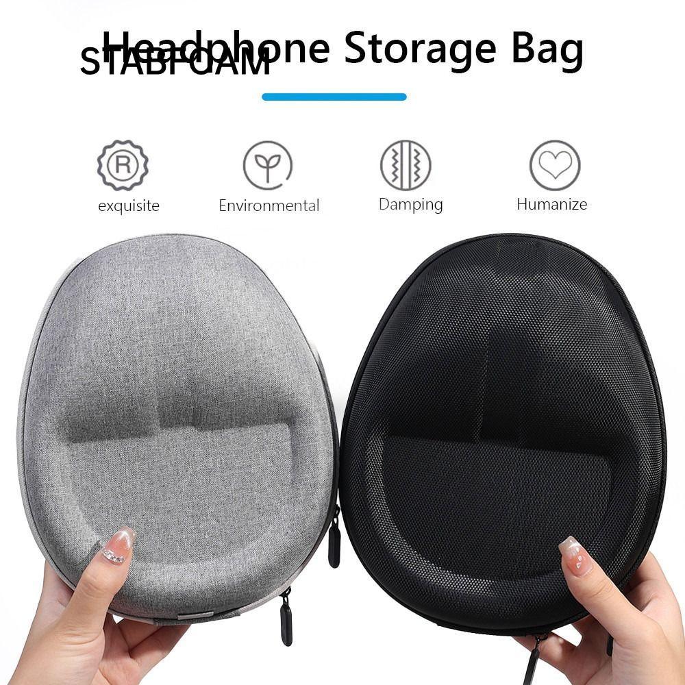 STABFOAM Túi đựng tai nghe STABFOAM, Túi đựng EVA cứng chống bụi, Phụ kiện di động đa năng Túi đựng tai nghe Bluetooth