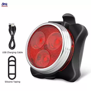 Bộ đèn xe đạp sạc USB XOITOP, Đèn pha phía trước siêu sáng và đèn LED phía sau xe đạp, 650mah, 4 chế độ ánh sáng tùy chọn VN
