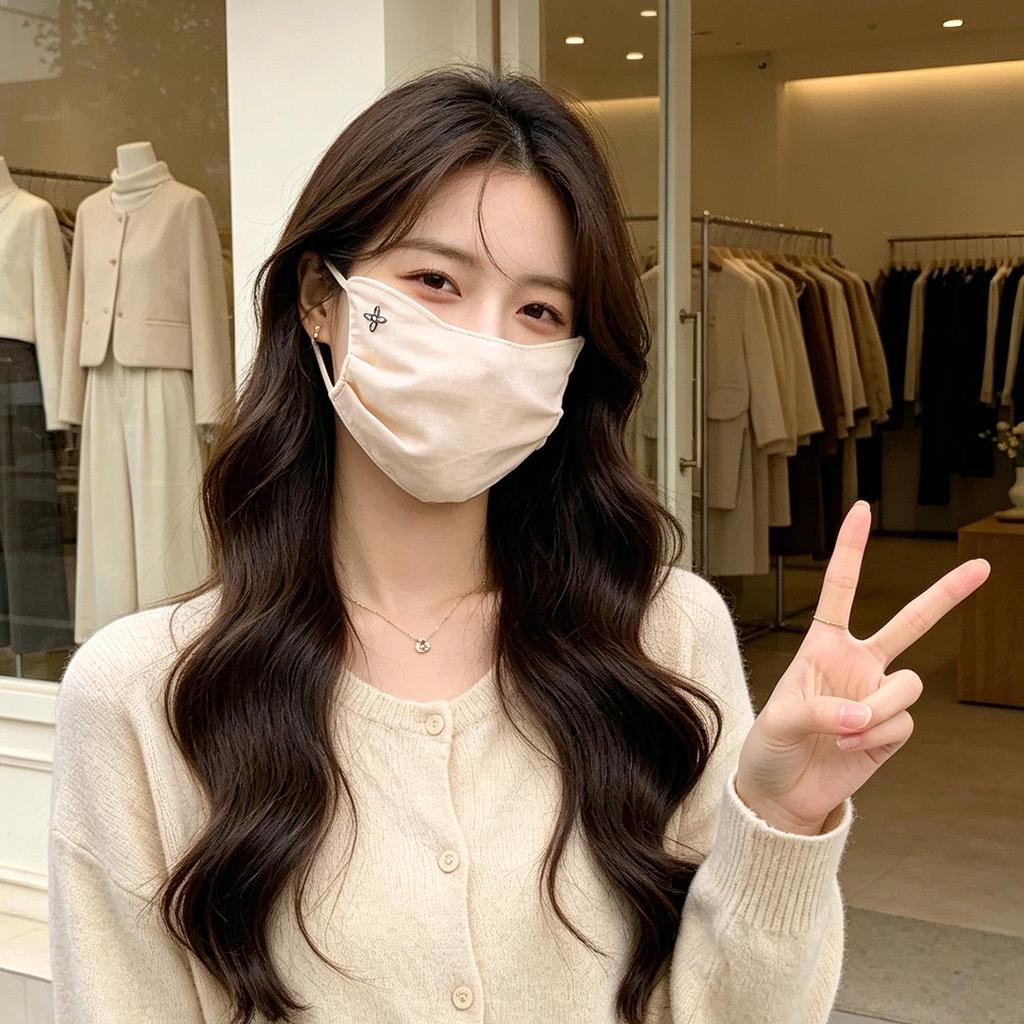 Mặt nạ chống nắng mùa hè Tencel nhẹ mỏng -Skin Thân thiện Làm mát thoáng khí Chống tia cực tím Chống gió Thoải mái khi lái xe ngoài trời Mặt nạ thể thao