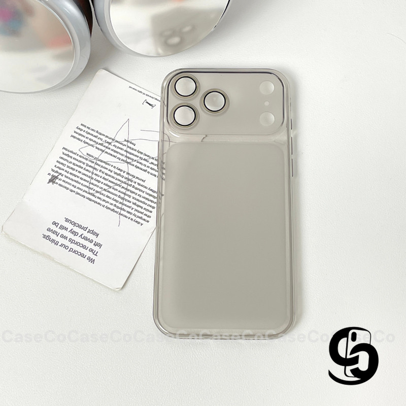 Ốp Lưng Cho IPhone  11 17 16 15 13 12 14 Pro Max 16 14 15 Plus 17air Ốp kính toàn mặt siêu mỏng, màu trơn tối giản, mờ