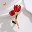 Trâm cài hoa tulip tráng men đẹp dành cho nữ Trâm cài hoa tulip cho túi đựng quần áo Trâm cài hoa cho nữ cho bữa tiệc khiêu vũ tiệc cưới