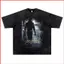 YB1 Michael Jackson poster cùng phong cách Áo thun ngắn tay 220g cotton dày áo thun BY1
