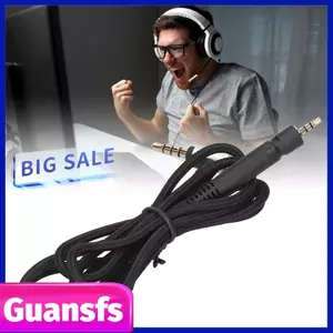 Guansfs Cáp đồng OFC Âm thanh HD Tai nghe trong suốt và đẹp mắt Tương thích với G4ME ONE GAME PC373D GSP350 GSP500 GSP600 Chiều dài 1,2M Đường kính 3,0mm