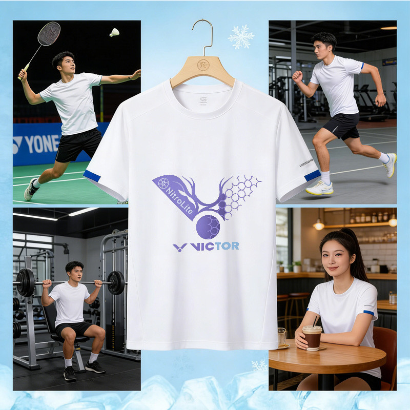 Áo thun thể thao Victor3D thiết kế in đầy đủ cá tính, trang phục thể thao xu hướng trẻ trung