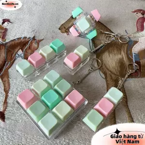 Bàn phím ngón tay NORDICLIFE, Móc khóa Fidget giảm căng thẳng Keycap, Vượt qua thời gian 2 / 3 / 6 / 9 Phím Nút chìa khóa Đồ chơi Pinch dành cho người lớn