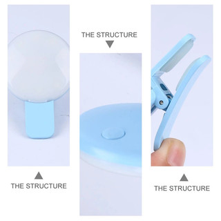 Có Thể Điều Chỉnh 3 Cấp Đèn Mini Selfie Vòng LED Lấp Đầy Ánh Sáng Kẹp Trên Điện Thoại Di Động Laptop Đèn Ringlight Chụp Ảnh Phụ Kiện Điện Thoại