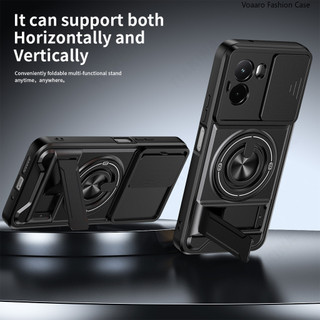 Mới Xoay Ống Kính Trượt Funda Cho POCO M7 4G Ốp Lưng Vòng Từ Tính Cho Xiaomi POCO M7 Plus 5G Ốp Lưng Có Thể Gập Lại Chân Đế Vỏ Giáp