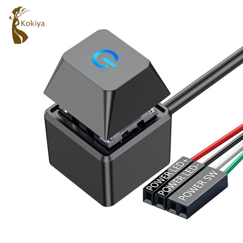 Kokiya Desktop Pc Công tắc nguồn bên ngoài Cáp mở rộng 1,8m Nút nhấn cho máy chủ máy tính Đồ dùng văn phòng tại nhà