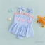 Bé Gái Sọc Cua Một Mảnh Đồ Bơi Có Nơ Không Tay Ruffle Viền Bộ Đồ Tắm Cho Trẻ Sơ Sinh Đi Biển Đồ Bơi