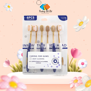 Combo 6 bàn chải đánh răng hàng nội địa Trung lông mềm, chải siêu êm