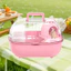 Thùng đựng thú cưng di động 360° Tầm nhìn toàn diện để giám sát dễ dàng. Lý tưởng cho các chuyến thăm thú y,