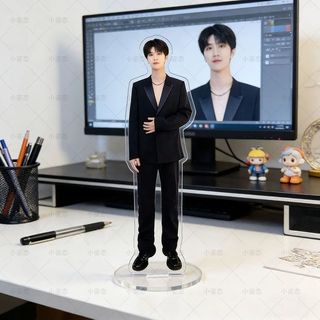- Quạt Chengchen Humanoid Stand 10cm Acrylic Stand Giá đỡ Máy tính để bàn dành cho sinh viên Giá đỡ hình người bạn miễn phí