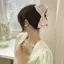 Kẹp Vuốt Tóc Nơ Lớn Thời Trang Màu Trắng - Phù Hợp Cho Nữ Và Bé Gái