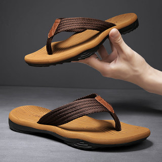Dép xỏ ngón Nam Mùa Hè Chống Trơn Trượt Hợp Thời Trang Giày Sandal Phẳng Dép Cao Su Ngoài Trời Mặc Thường Ngày Độc Đáo Lật Giày Đi Biển