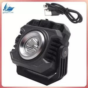 Đèn LED đa năng cắm trại, chống nước màu đen, dùng làm đèn pha khẩn cấp