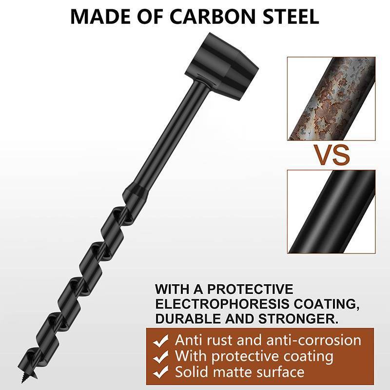 VHDD Tay Gỗ Đấm Hướng Dẫn Sử Dụng Auger Khoan Bush-Craft Thép Carbon Di Động Sinh Tồn Bit Ngoài Trời Mở Rộng Mũi Khoan VN