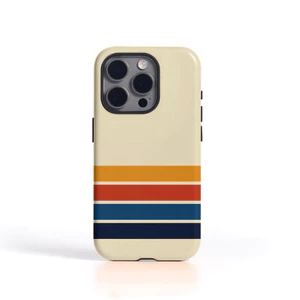 Sọc Vàng Đơn Giản Thích Hợp Cho iPhone 17Promax 16Pro 15 11 12 13 14 xs XR 17Air Vỏ Cứng Hai Lớp Chống Sốc UWZZ