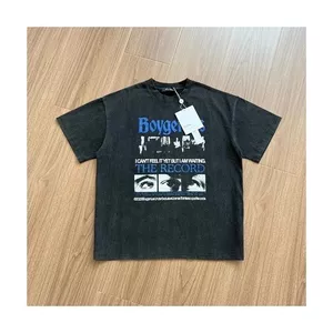 Áo thun cotton nguyên chất tay ngắn thiết kế minh họa retro vintage nam nữ