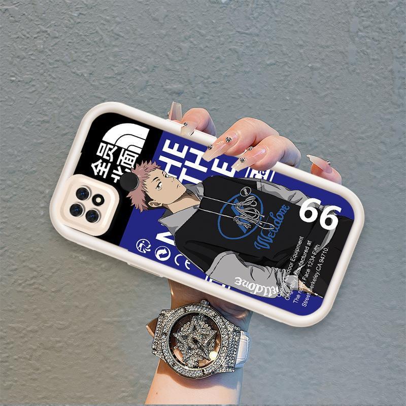 Ốp Lưng Cho OPPO A15 A15S A35 Hoạt Hình Silicon Phụ Kiện Vỏ Điện Thoại Mềm TPU Jujutsu Kaisen Anime Mắt Thiên Thần Chống Sốc Ốp Lưng