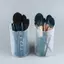 MAKY Có Thể Điều Chỉnh Chiều Cao PVC Cọ Trang Điểm Giá Đỡ Hiển Thị Lưu Trữ Cốc Tổ Chức Có Nắp VN