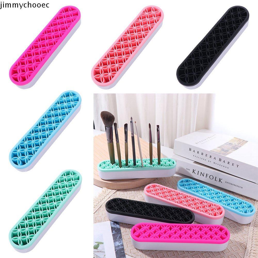 Giá đỡ bàn chải trang điểm JIMMYCHOOEC, Giá đựng dụng cụ may vá DIY gia đình, Lưu trữ bàn chải trang điểm Cấu trúc silicon Nhẹ chống bụi Giá đỡ trưng bày du lịch
